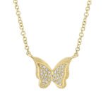 Diamond Butterfly Necklace