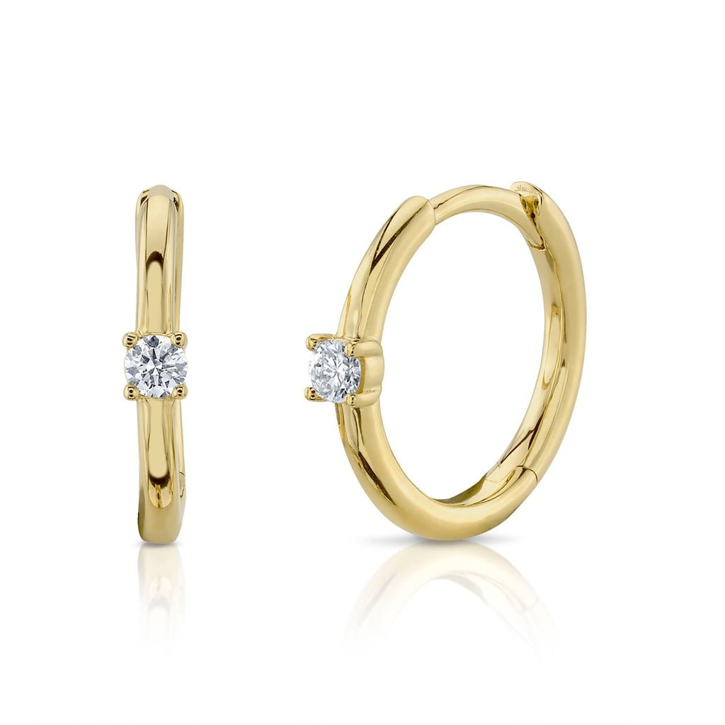 0.08CT DIAMOND HUGGIE EARRING Diamond Huggie Earring