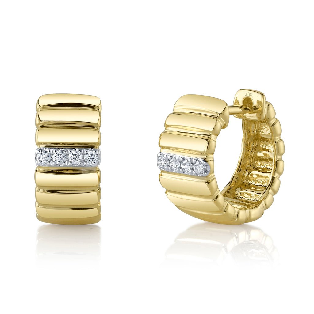 0.09CT DIAMOND HUGGIE EARRING Diamond Huggie Earring