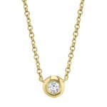 Diamond Bezel Necklace