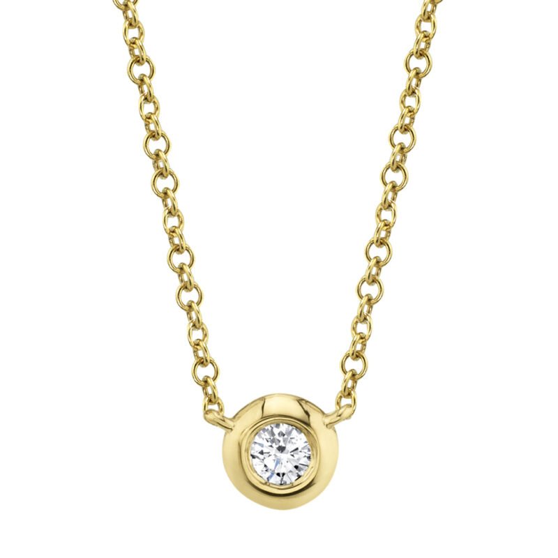 Diamond Bezel Necklace