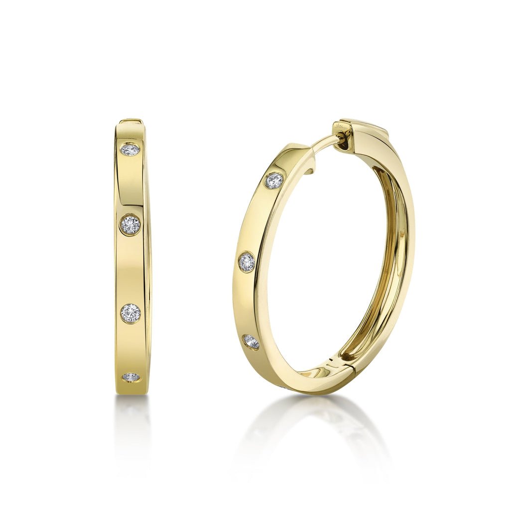 0.15CT DIAMOND HOOP EARRING Diamond Hoop Earring