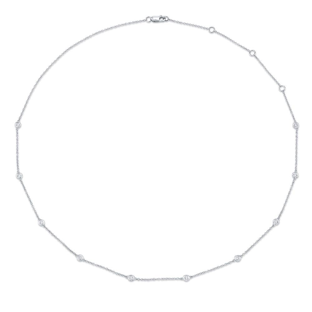 18K Solid Gold 0.28Ct 18" Diamonds By The Yard Chain 18K Solid Gold 0.28Ct 18" Diamonds By The Yard Chain