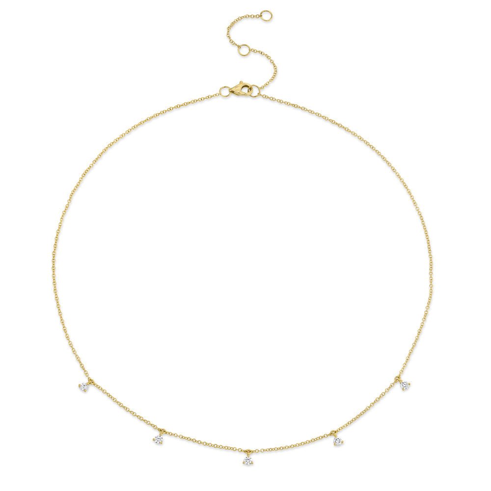 18K Solid Gold 0.30Ct Diamond Necklace 18K Solid Gold 0.30Ct Diamond Necklace