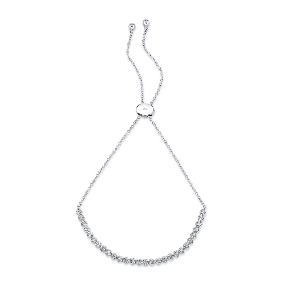 0.31CT DIAMOND CROWN SETTING BOLO BRACELET Diamond Crown Setting Bolo Bracelet
