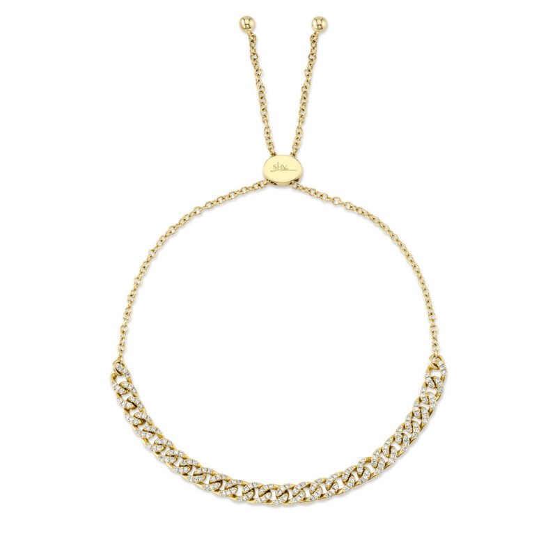 0.36Ct Diamond Link Bolo Bracelet