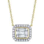 Diamond Baguette Necklace
