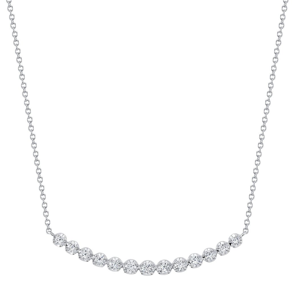 0.91CT DIAMOND CROWN SETTING NECKLACE Diamond Crown Setting Necklace