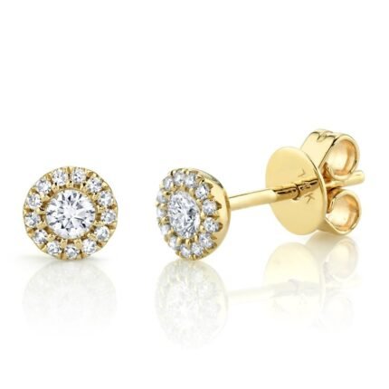 14K Gold & 0.24Ct Diamond Stud Earrings
