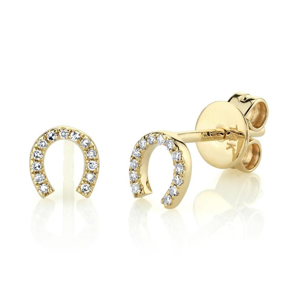 Oakley 0.06 Ct. Diamond Horseshoe Stud Earring Oakley 0.06 Ct. Diamond Horseshoe Stud Earring