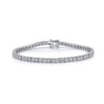 18K Solid Gold 2.02Ct Diamond Tennis Bracelet