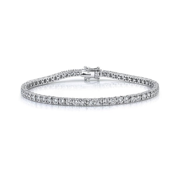 18K Solid Gold 2.02Ct Diamond Tennis Bracelet