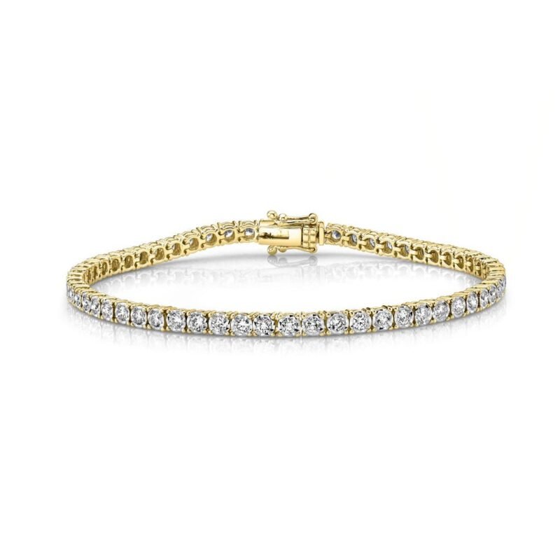 18K Solid Gold 2.02Ct Diamond Tennis Bracelet