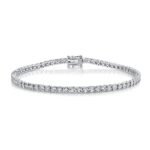 18K Solid Gold 1.19Ct Diamond Tennis Bracelet