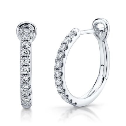 14K Gold 0.26Ct Diamond Hoop Earring