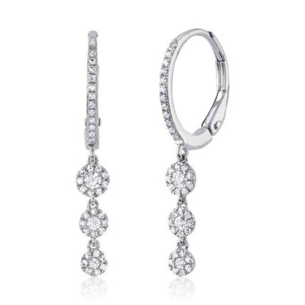 14K Gold 0.32Ct Diamond Earring