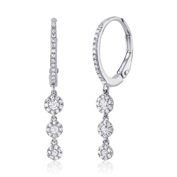 14K Gold 0.32Ct Diamond Earring