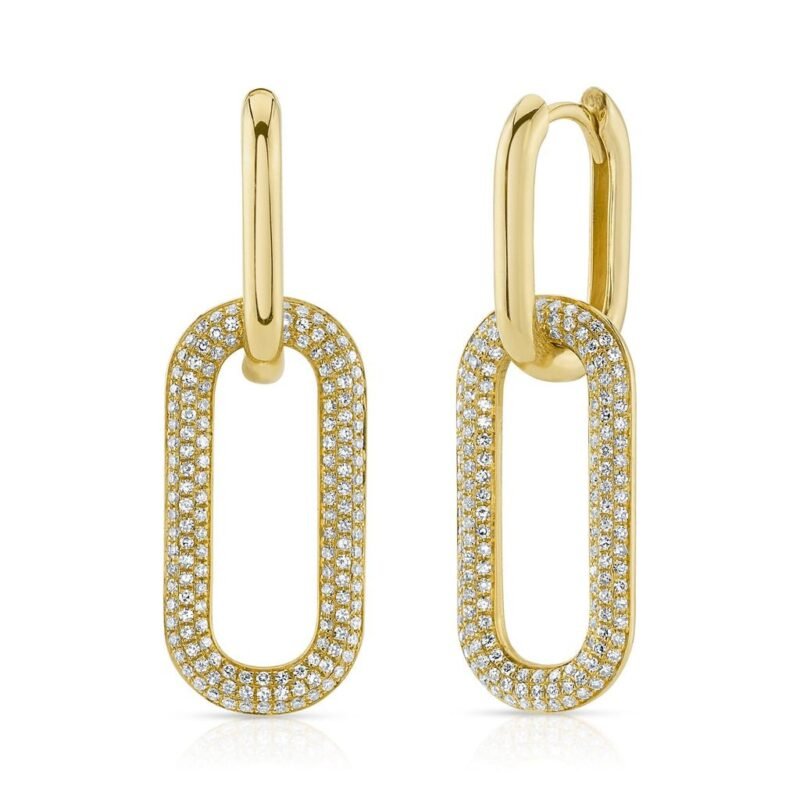 0.71Ct Diamond Pave Earring
