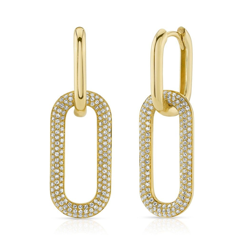 0.71Ct Diamond Pave Earring 0.71Ct Diamond Pave Earring