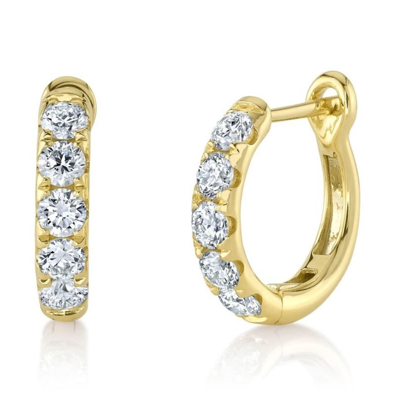 0.81Ct Diamond Huggie Earring