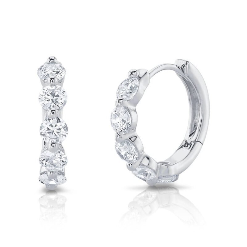 0.92Ct Diamond Huggie Earring
