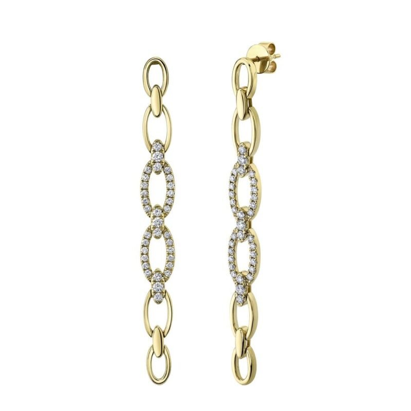1.07Ct Diamond Link Earring