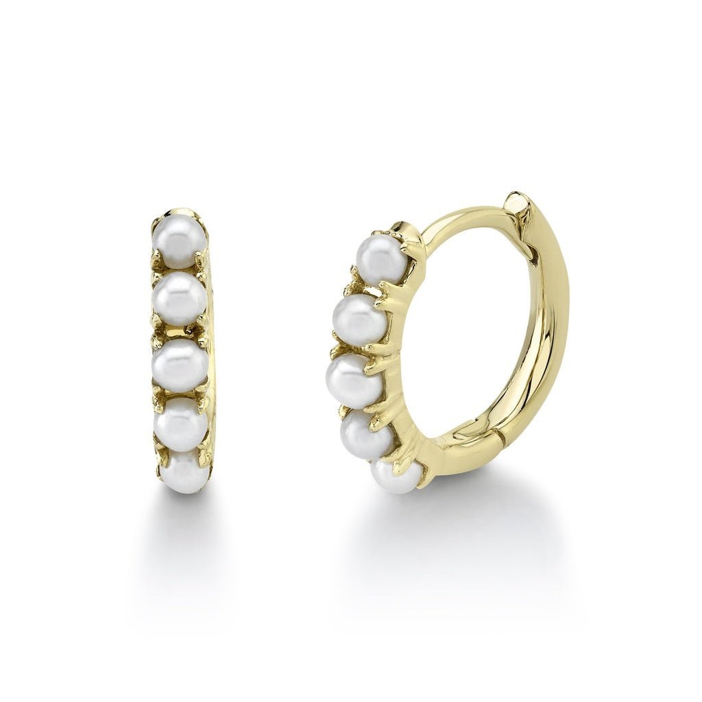 Cultured Pearl Huggie Earring Cultured Pearl Huggie Earring