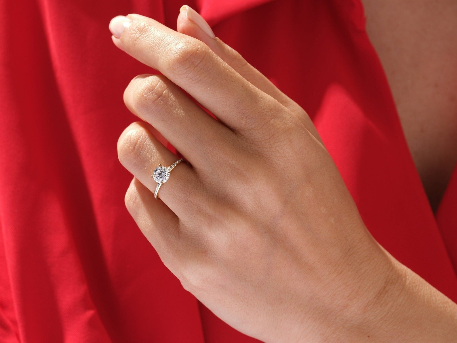 Oval Cut 3ct Lab Grown Diamond Engagement Ring Oval Cut 3ct Lab Grown Diamond Engagement Ring