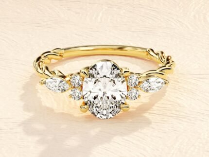 Oval Solitaire Ring 3 ct. Lab Grown Diamond Engagement Ring