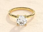 Round Cut 1 ct Lab Grown Diamond Engagement Ring