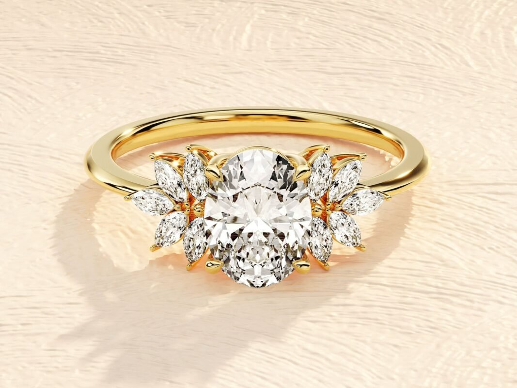 Round Cut 3 ct Lab Grown Diamond Engagement Ring