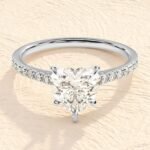 Heart Shape 4ct Lab Grown Diamond Engagement Ring