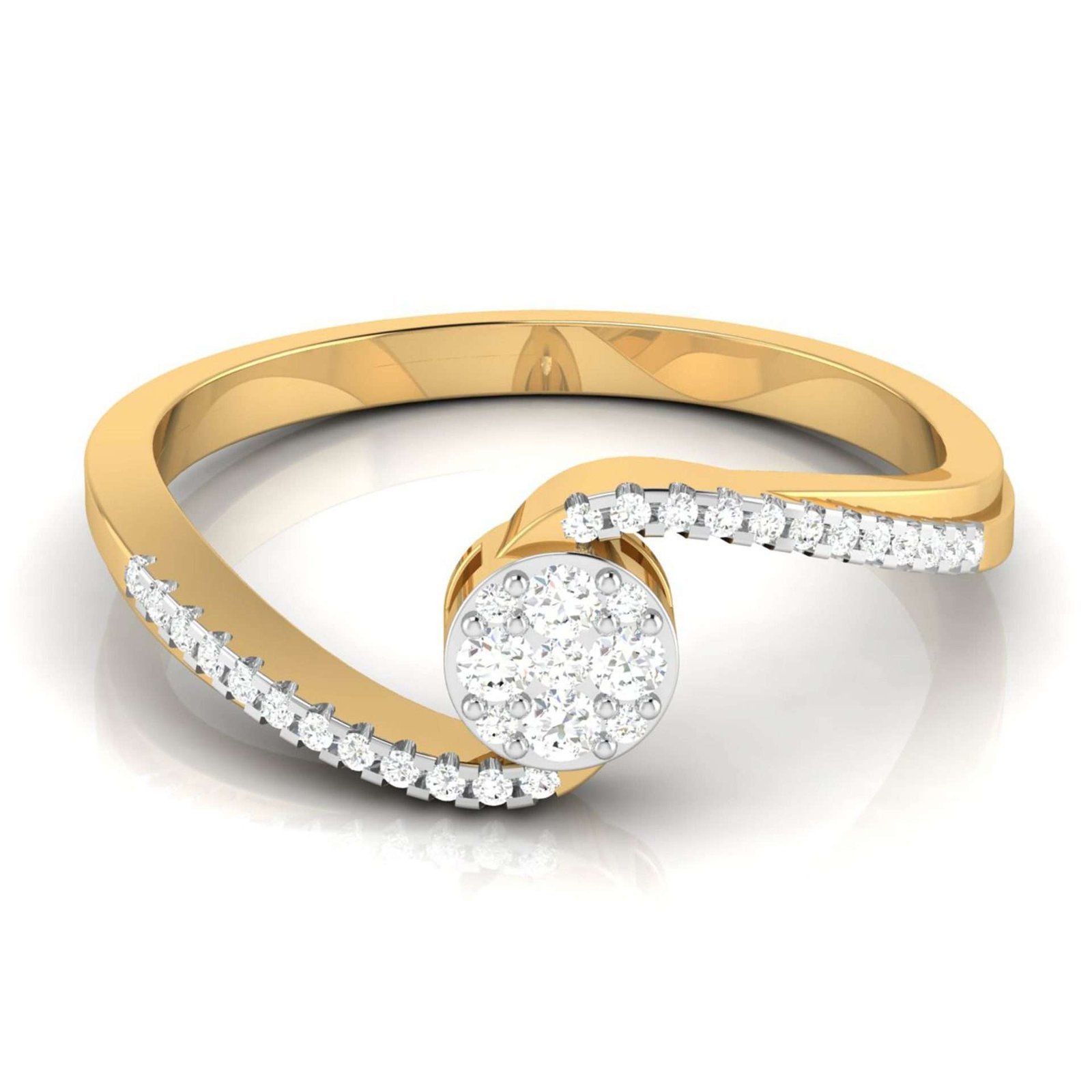 18K Solid Gold 1CT Bling-Tastic Edges Diamond Ring 18K Solid Gold 1CT Bling-Tastic Edges Diamond Ring