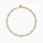 18K Solid Gold 1.75CT to 2.75CT Oval Cut Diamond Tennis Bracelet