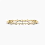 18K Solid Gold 1.00CT to1.70CT Round Cut Diamond Tennis Bracelet