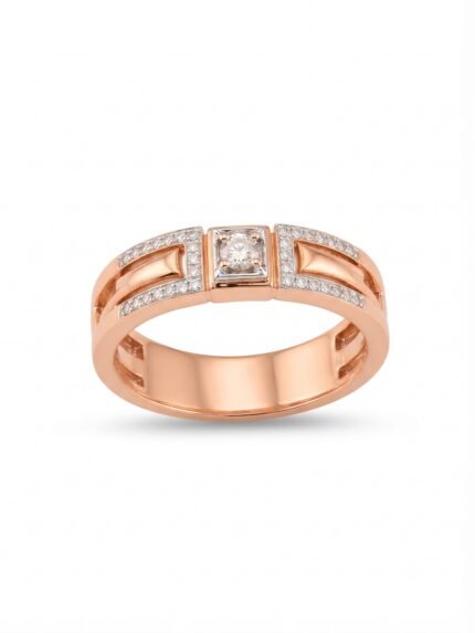 18K Solid Gold 1.19CT Sparkling Seed Diamond Ring
