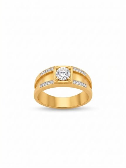 18K Solid Gold 2.13CT Sparkling Seed Diamond Ring